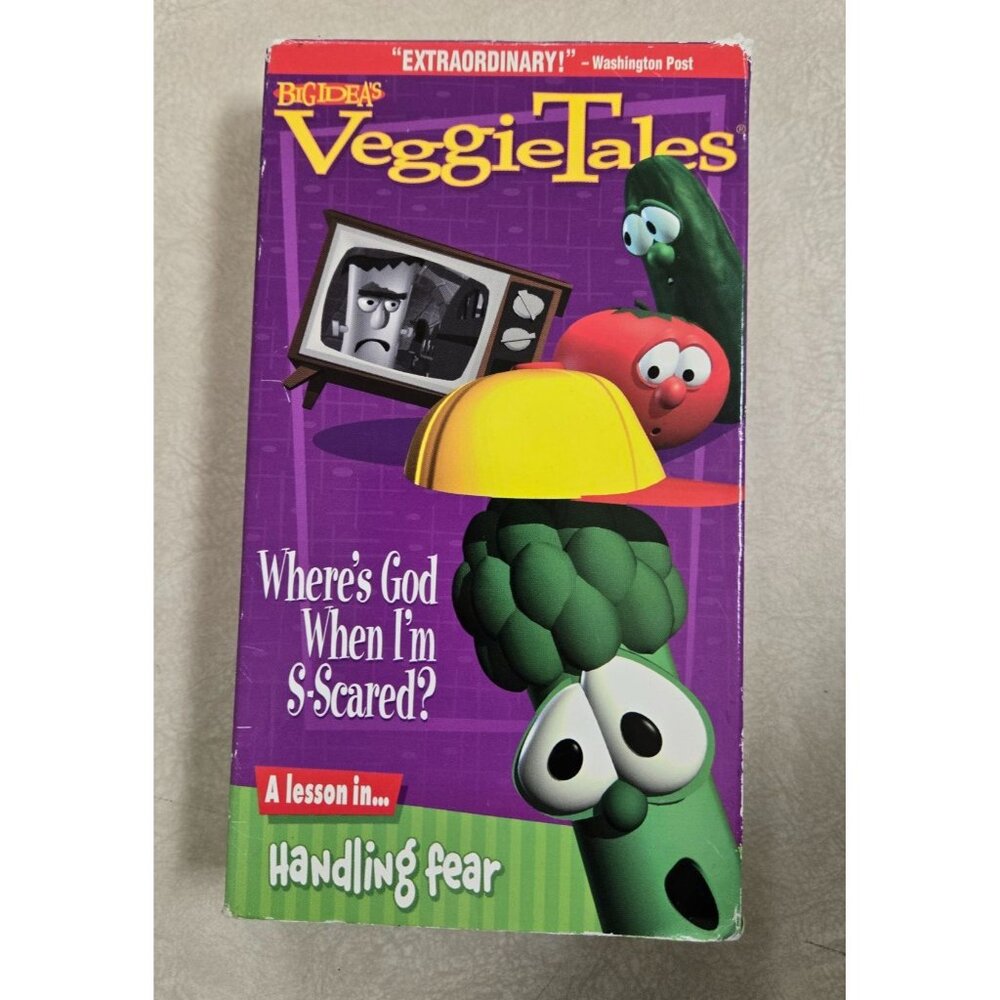 Veggie Tales Where's God When I'm Scared VHS